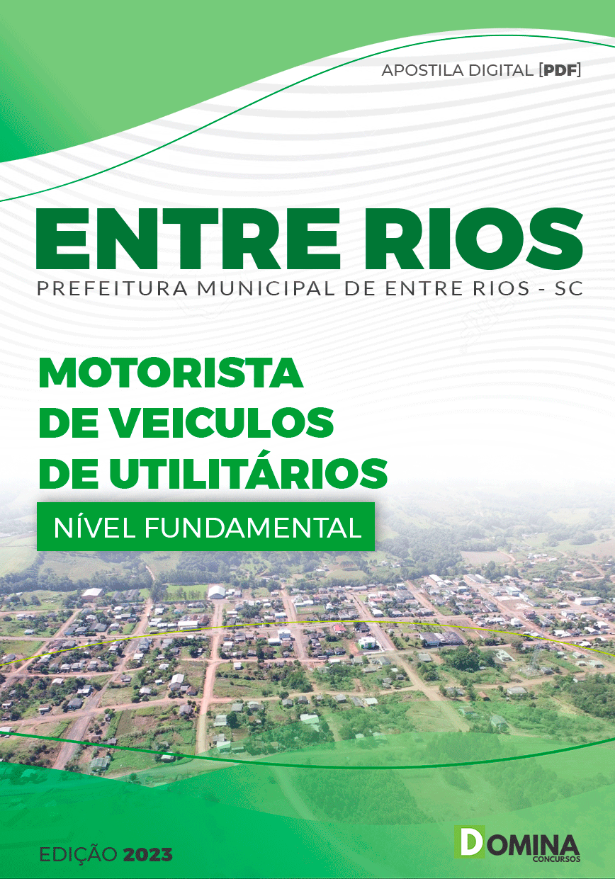 Apostila Pref de Entre Rios SC 2023 Motorista Veículos