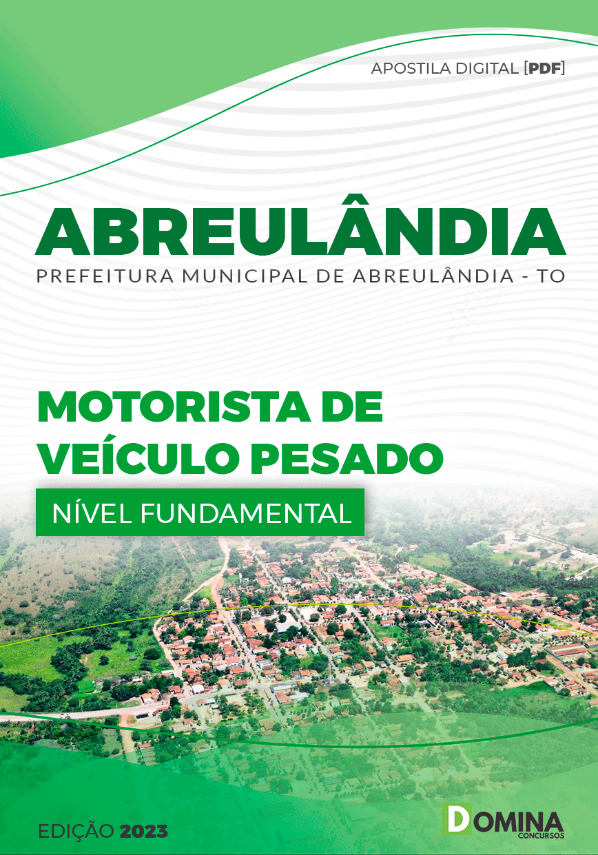 Apostila Pref Abreulândia TO 2023 Motorista Veículos Pesado
