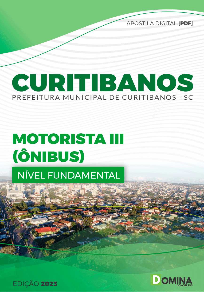 Apostila Concurso Pref Curitibanos SC 2023 Motorista III Ônibus