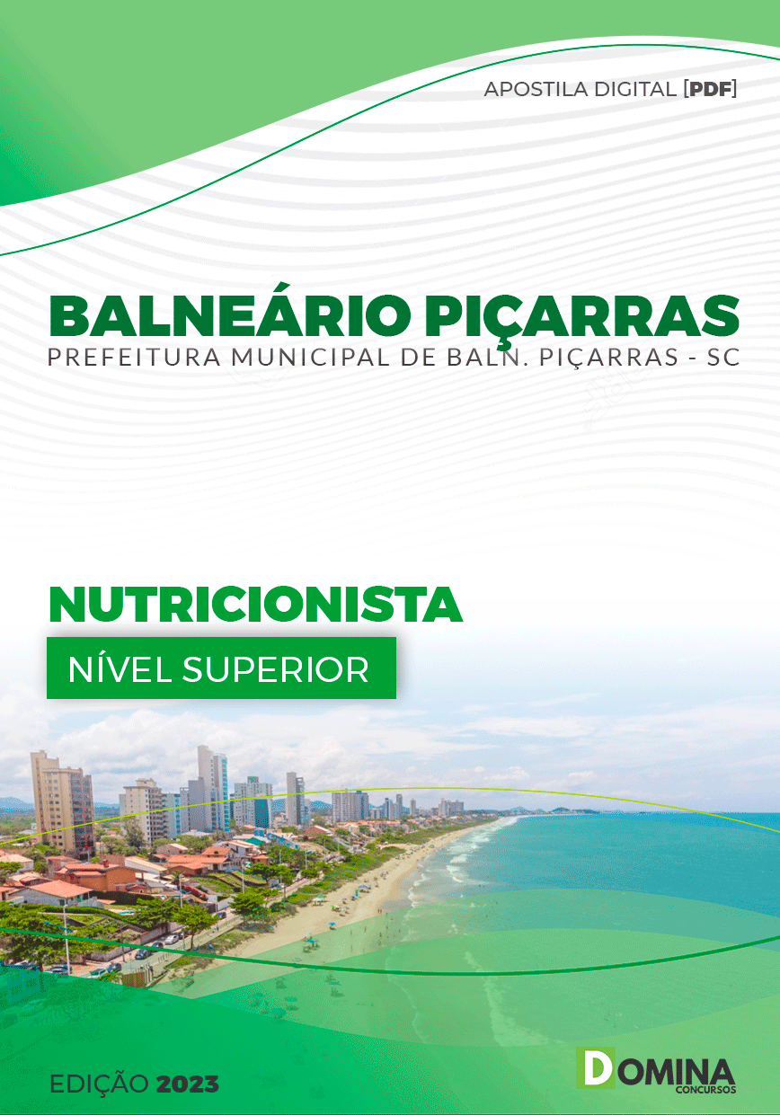 Apostila Pref Balneário Piçarras SC 2023 Nutricionista
