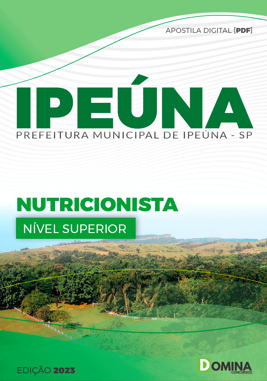 Apostila Concurso Pref Ipeúna SP 2023 Nutricionista
