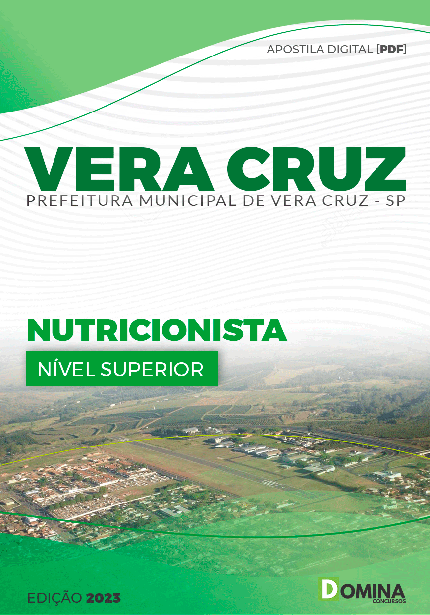Apostila Digital Pref Vera Cruz SP 2023 Nutricionista