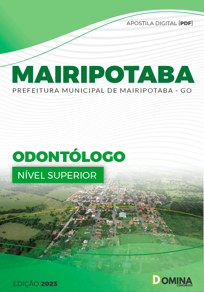 Apostila Digital Pref Mairipotaba GO 2023 Odontólogo