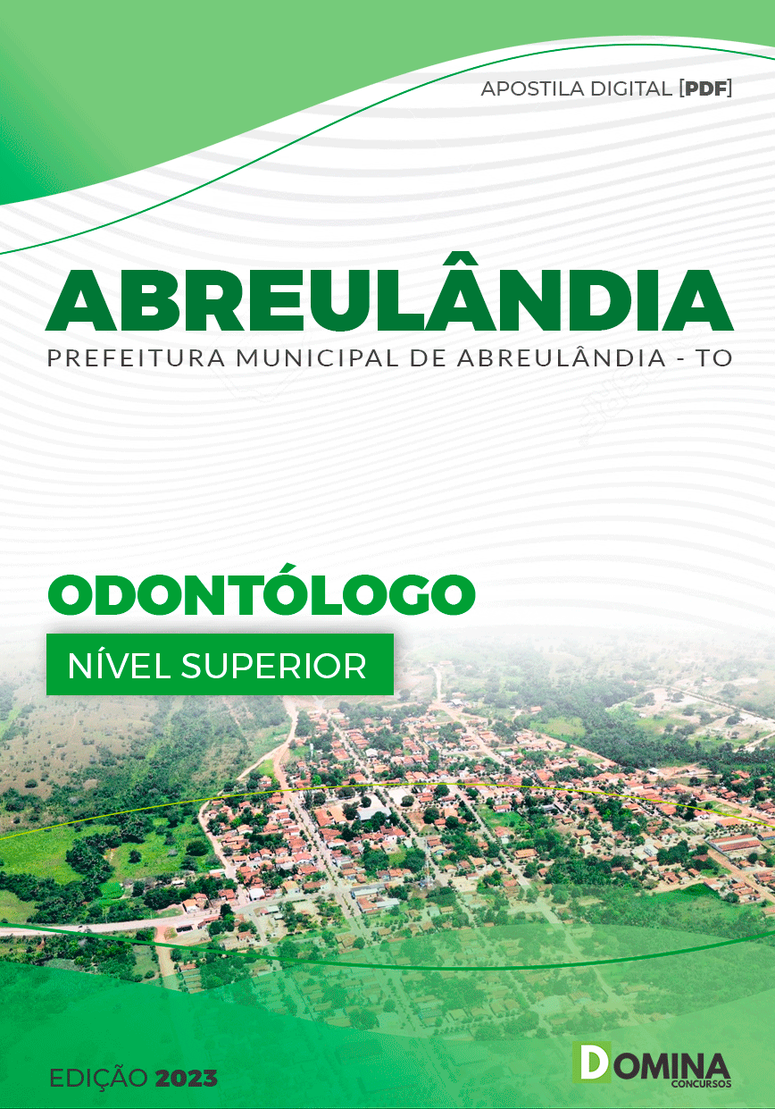 Apostila Digital Pref Abreulândia TO 2023 Odontólogo