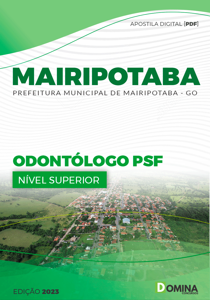 Apostila Pref Mairipotaba GO 2023 Odontólogo PSF
