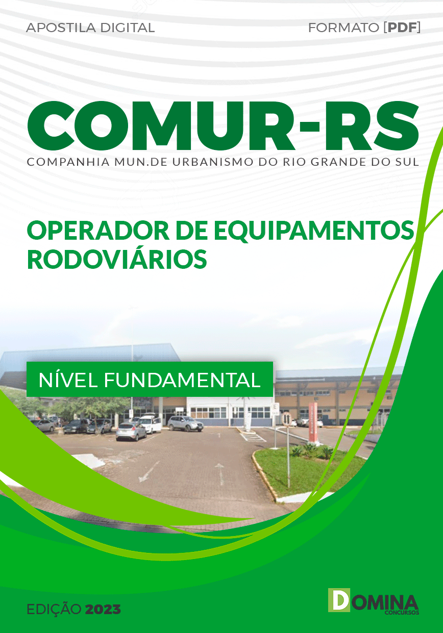 Apostila COMUR RS 2023 Operador Equipamentos Rodoviários
