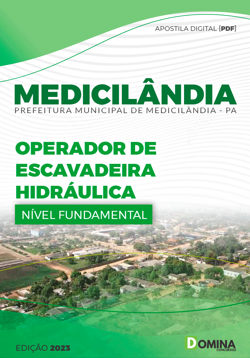 Apostila Pref Medicilândia PA 2023 Operador Escavadeira Hidráulica
