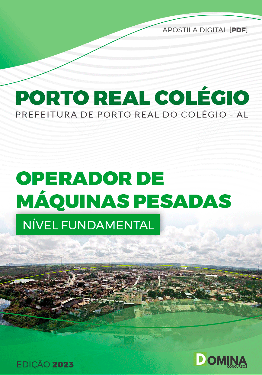 Apostila Pref Porto Real do Colégio AL 2023 Operador Máquinas Pesadas
