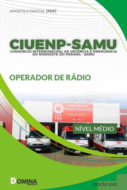 Apostila Digital CIUENP SAMU 2023 Operado Rádio