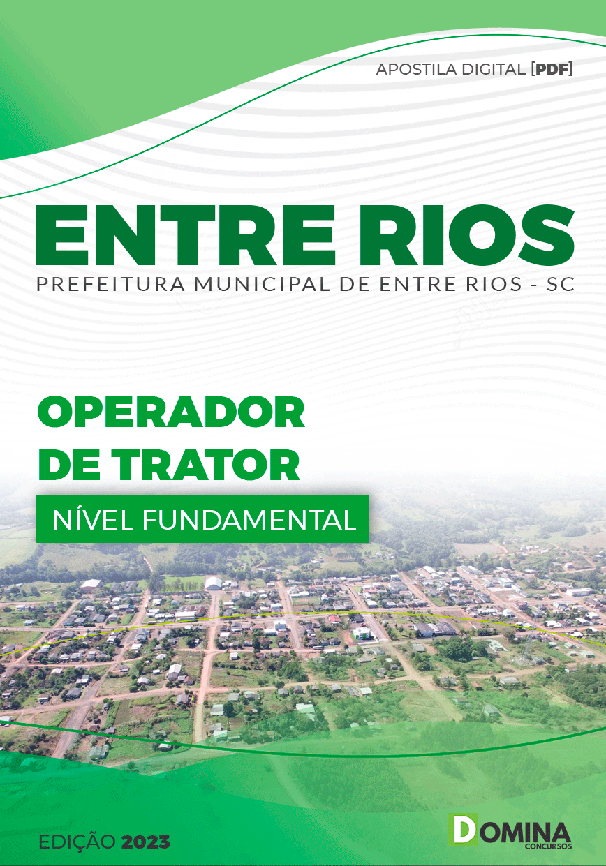 Apostila Pref de Entre Rios SC 2023 Operado Trator