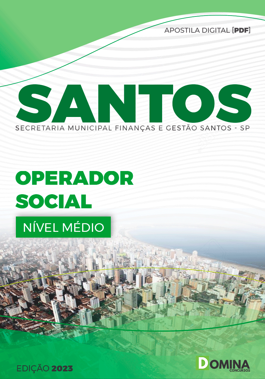 Apostila Concurso Pref Santos SP 2023 Operador Social