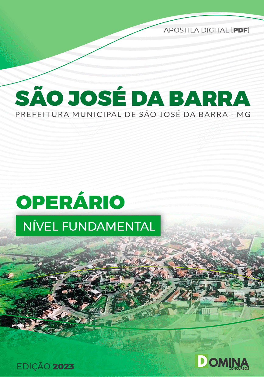 Apostila Pref São José da Barra MG 2023 Operário