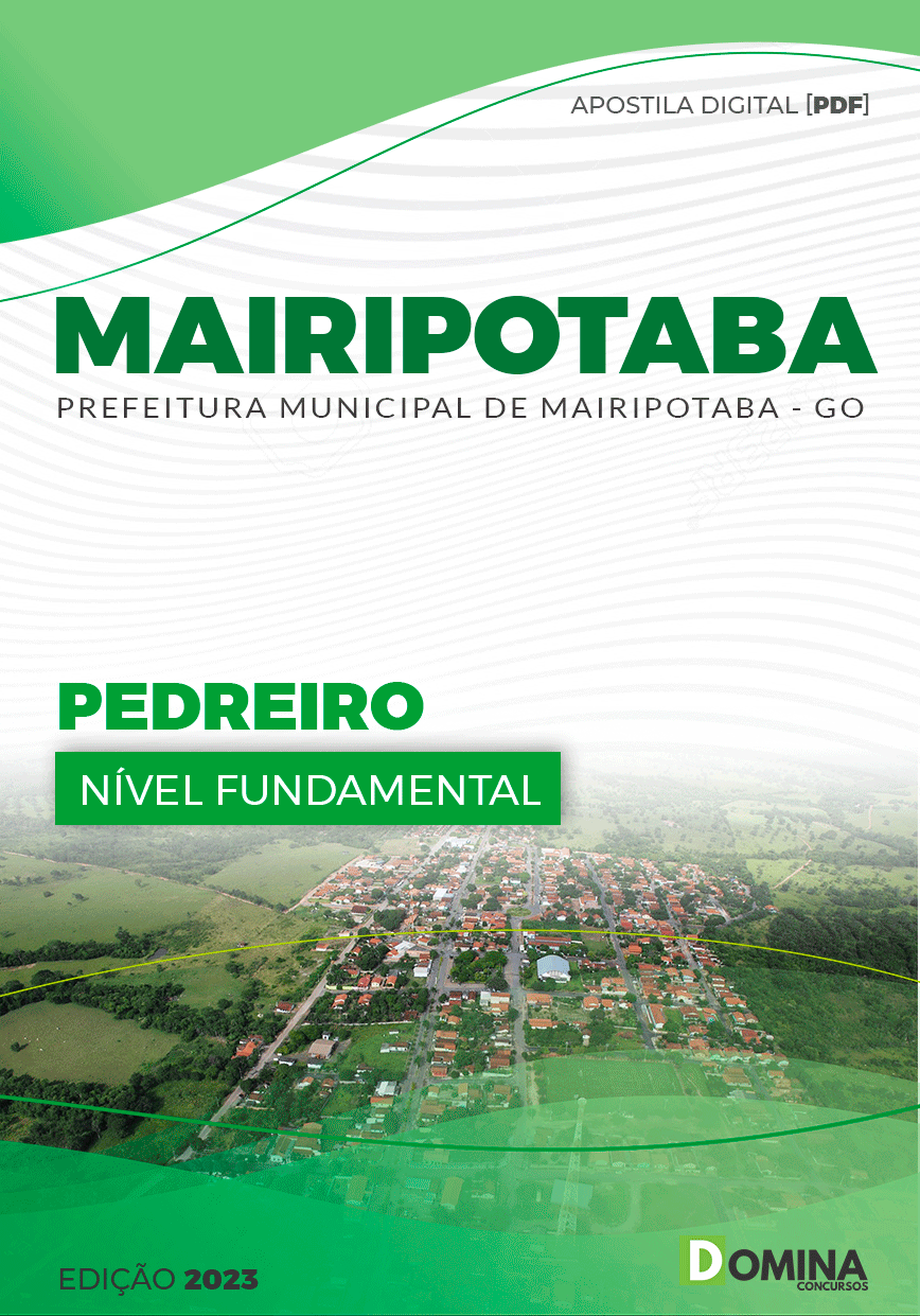 Apostila Concurso Pref Mairipotaba GO 2023 Pedreiro