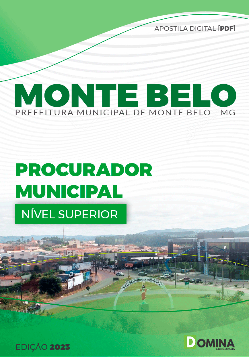 Apostila Digital Pref Monte Belo MG 2023 Procurador Municipal