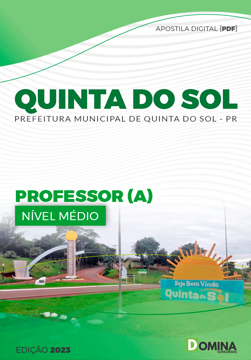 Apostila Digital Pref Quinta do Sol PR 2023 Professor