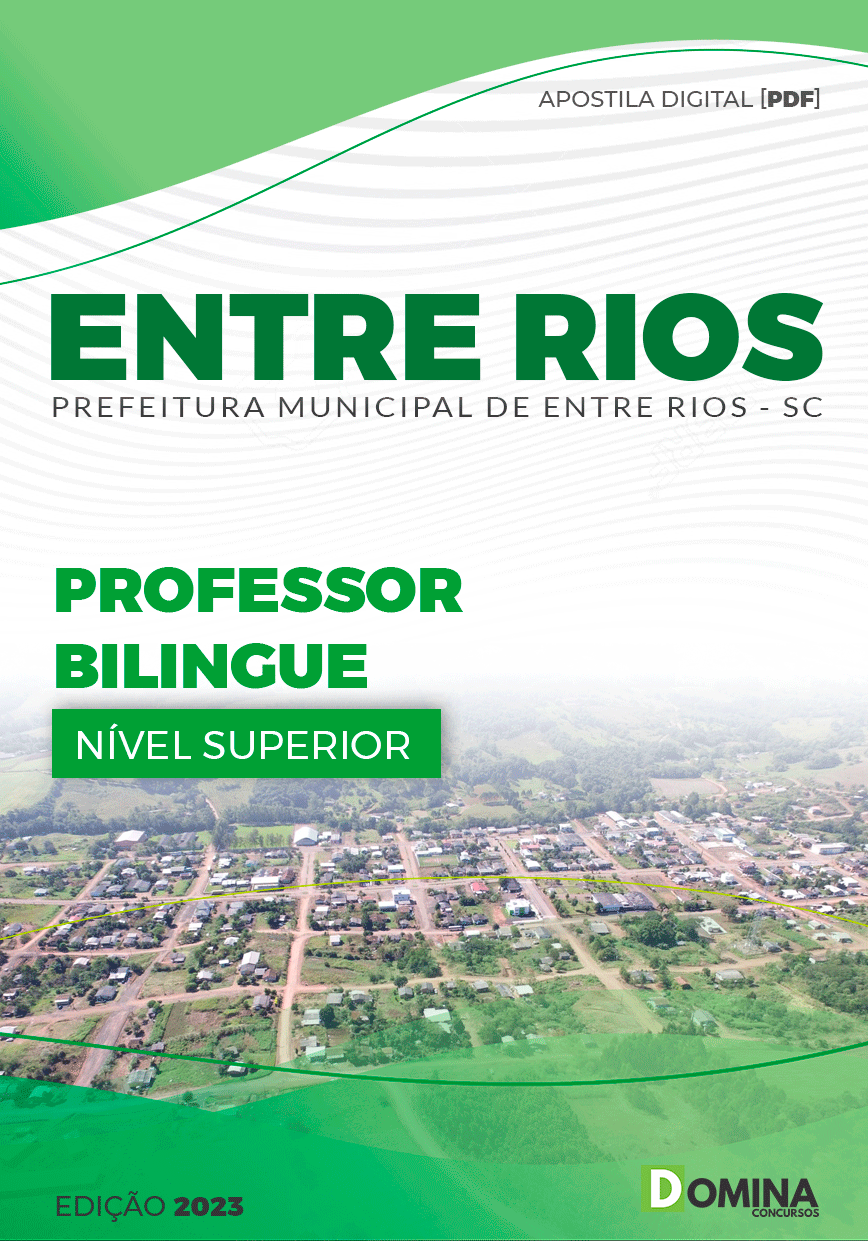 Apostila Pref de Entre Rios SC 2023 Professor Bilíngue