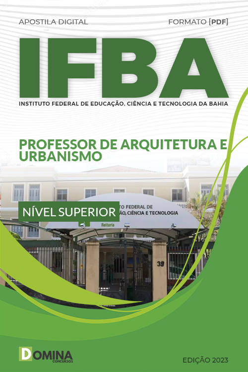 Apostila Concurso IFBA 2023 Professor Arquitetura Urbanismo