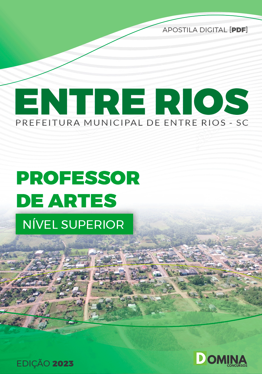 Apostila Pref de Entre Rios SC 2023 Professor Artes