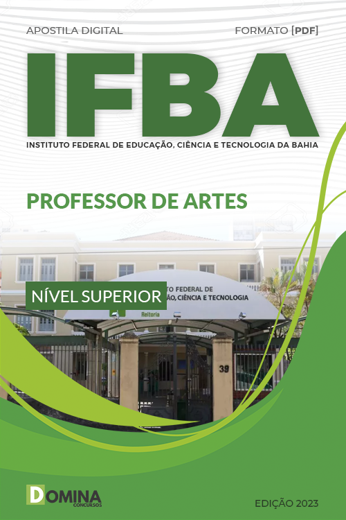 Apostila Digital Concurso IFBA 2023 Professor Artes
