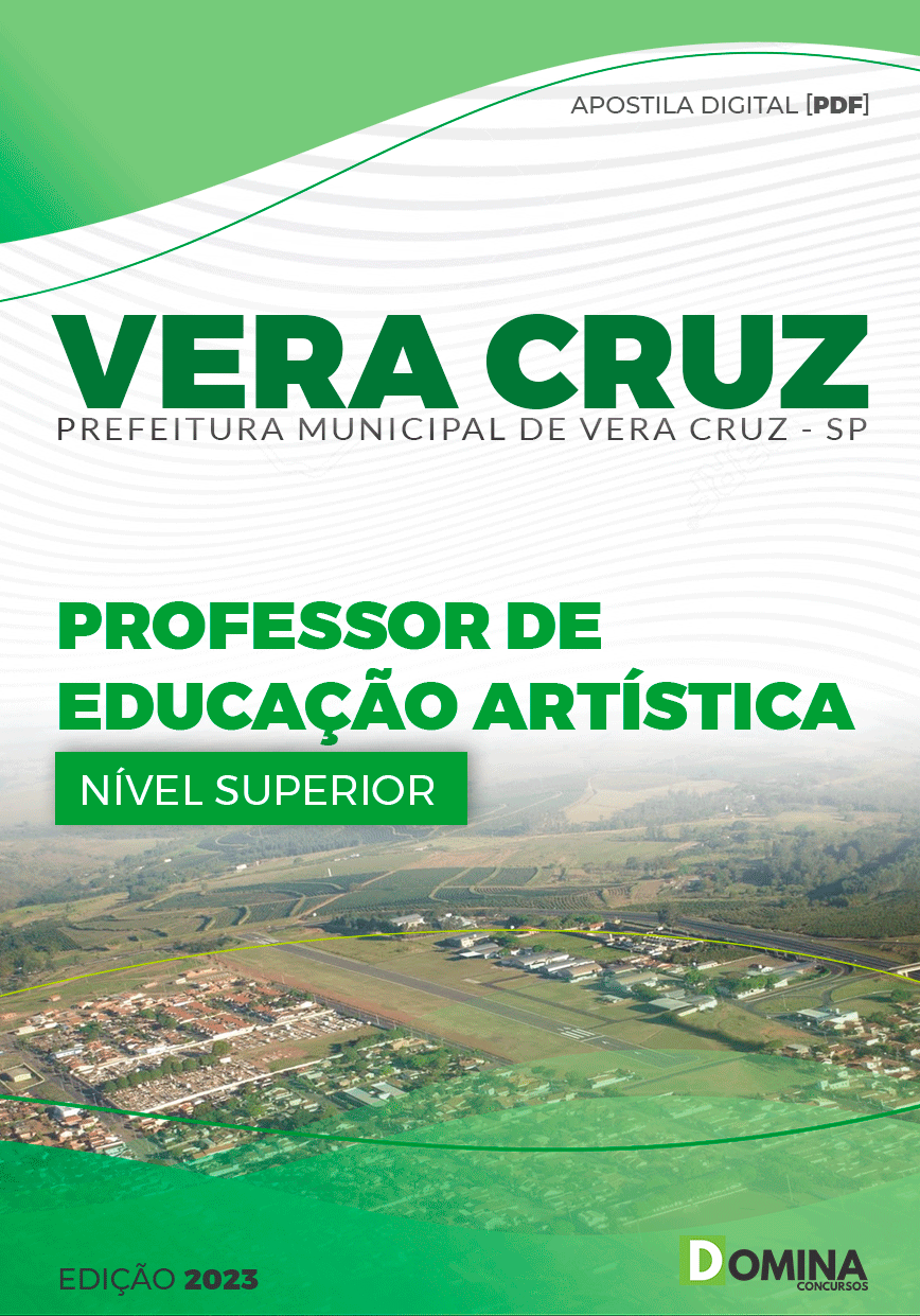 Apostila Pref Vera Cruz SP 2023 Professor Educação Artística