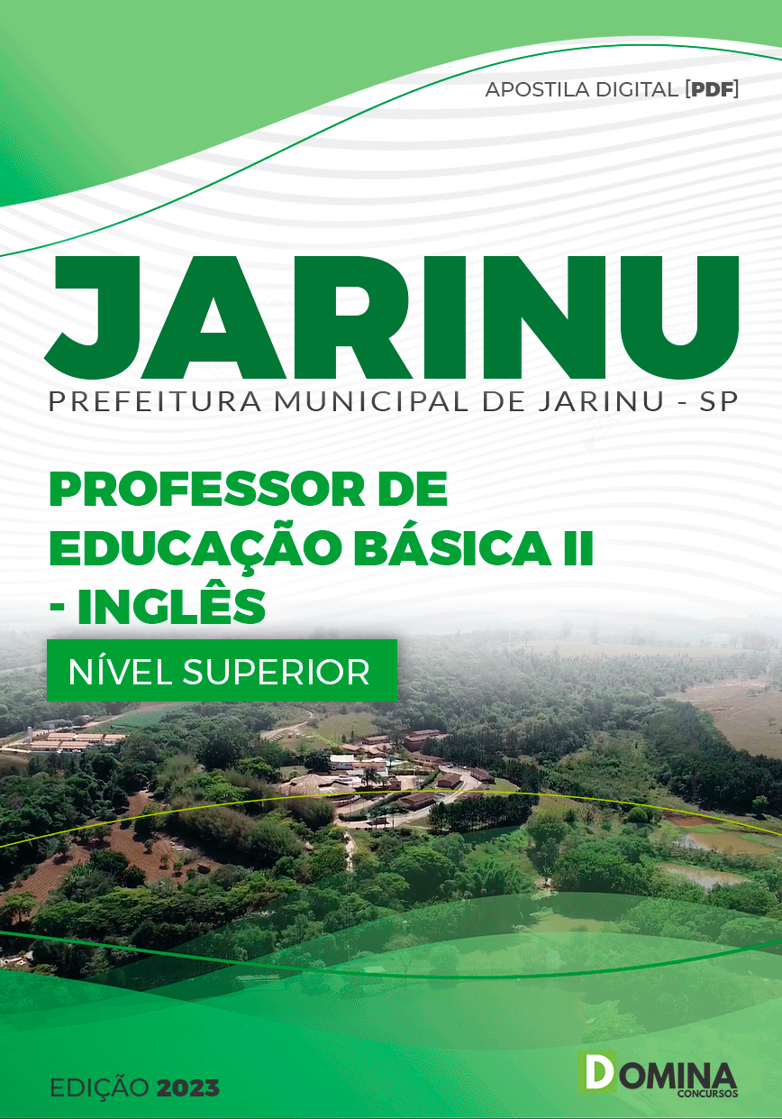 Apostila Pref Jarinu SP 2023 Professor Educação Básica II Inglês
