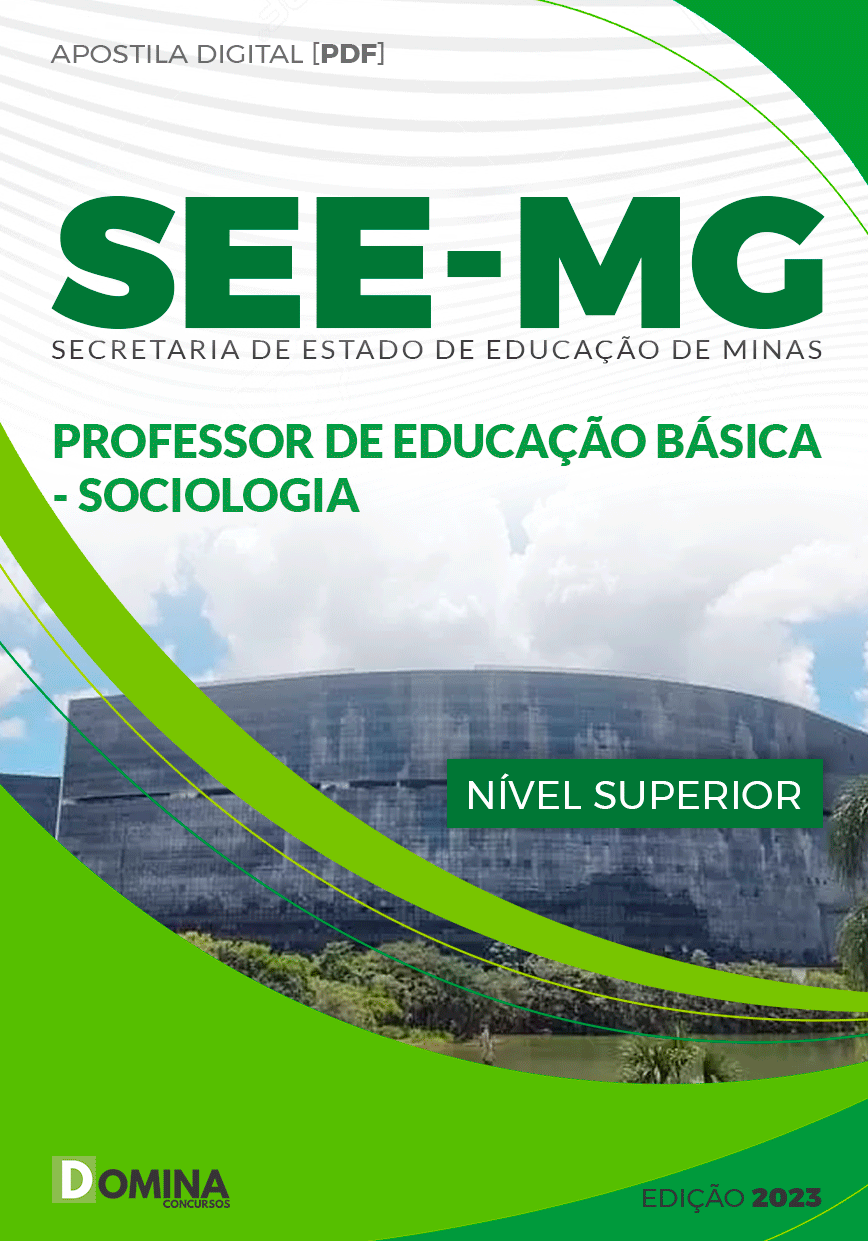 Apostila SEE MG 2023 Professor Educação Básica Sociologia