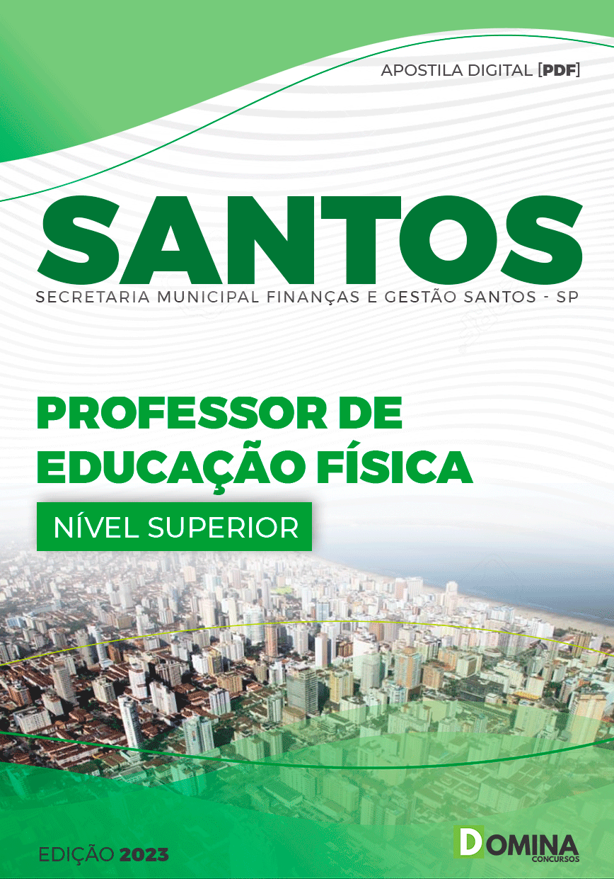 Apostila Pref Santos SP 2023 Professor Educação Física