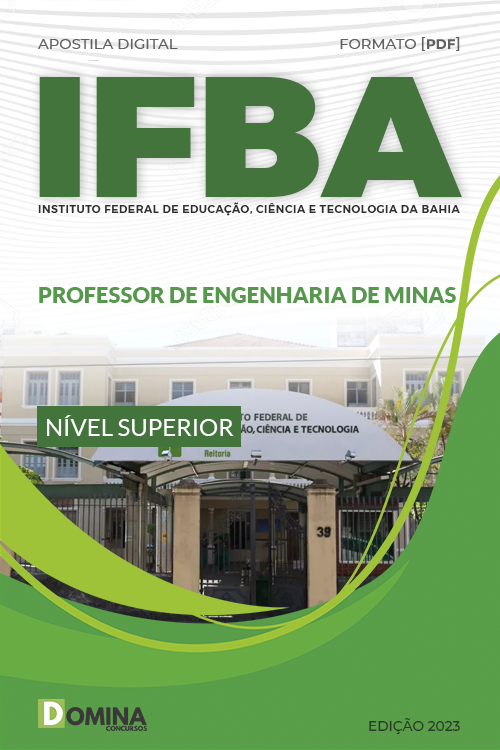 Apostila Concurso IFBA 2023 Professor Engenharia Minas