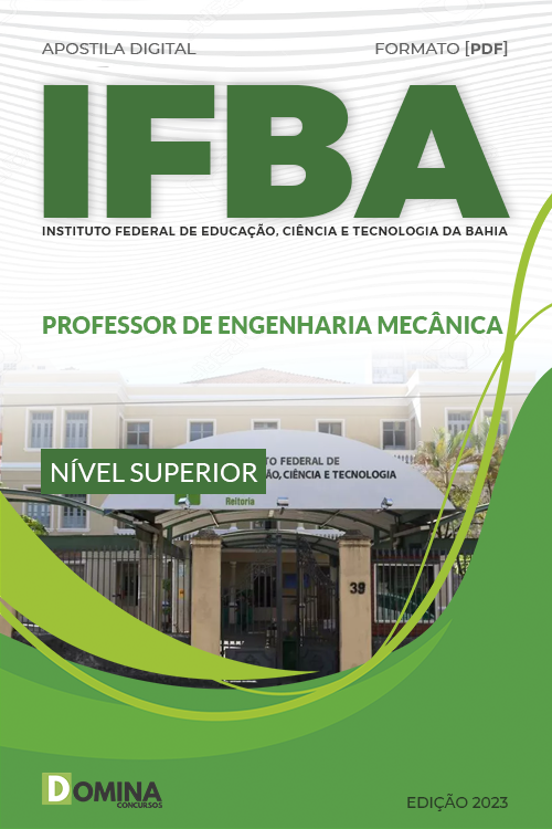 Apostila Concurso IFBA 2023 Professor Engenharia Mecânica