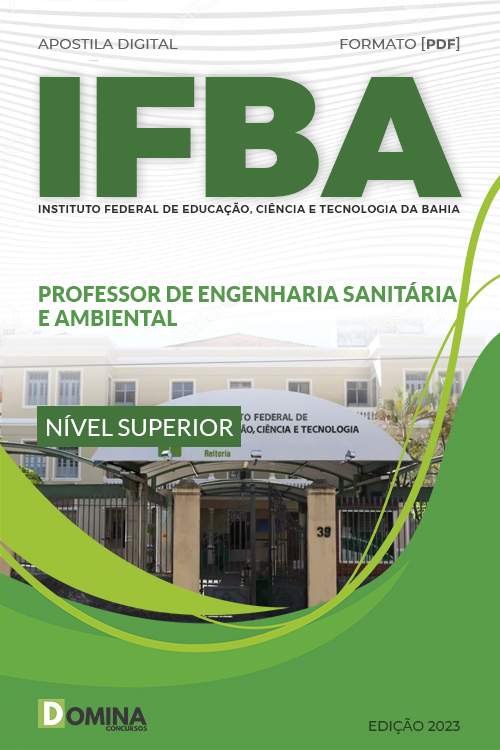 Apostila IFBA 2023 Professor Engenharia Sanitária Ambiental
