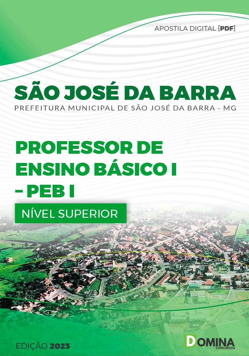 Apostila Pref São José da Barra MG 2023 Professor Ensino Básico I