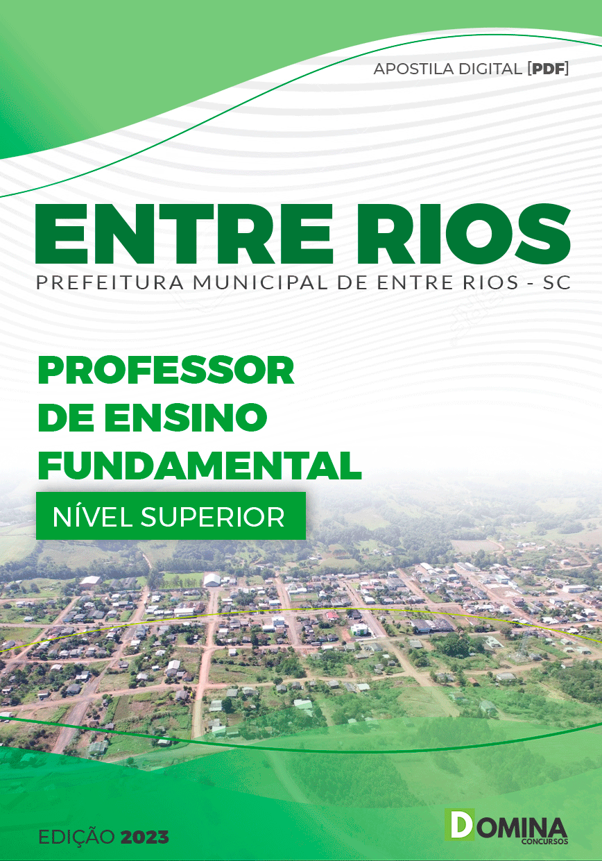 Apostila Pref de Entre Rios SC 2023 Professor Ensino Fundamental