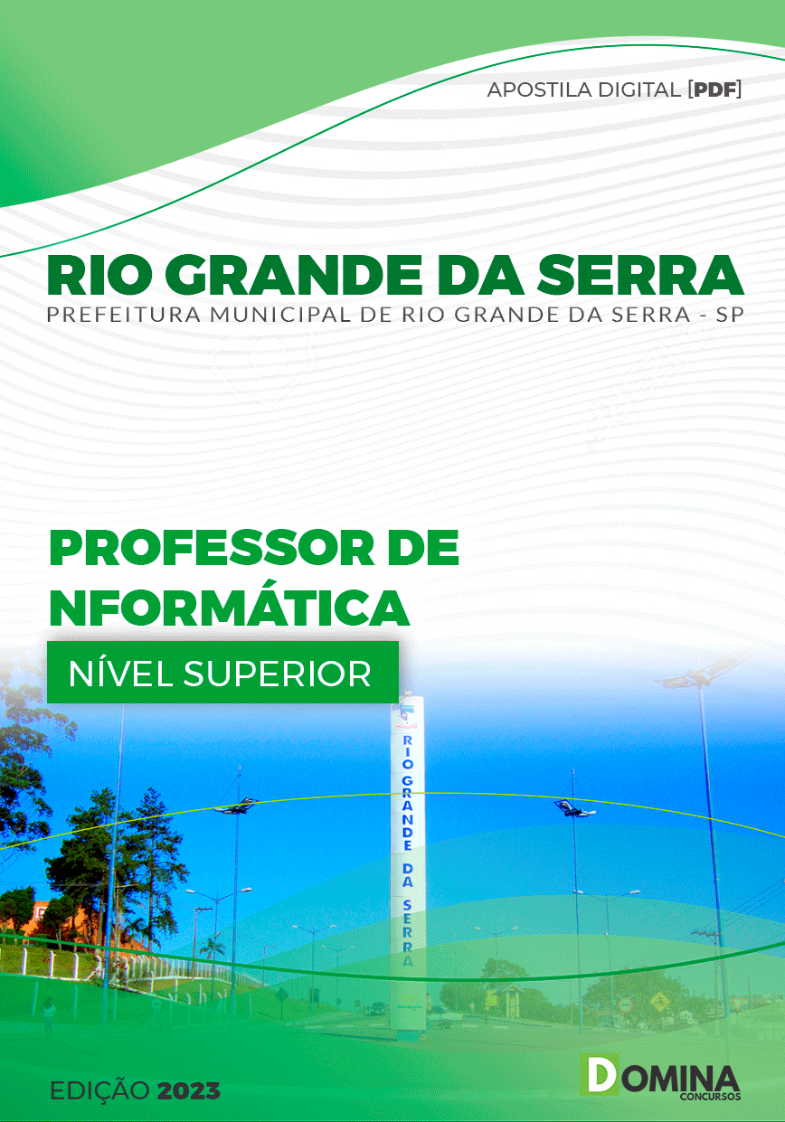 Apostila Pref Rio Grande da Serra SP 2023 Professor Informática