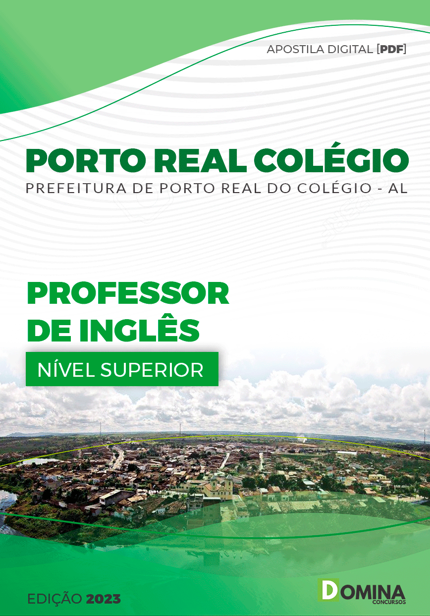 Apostila Pref Porto Real do Colégio AL 2023 Professor Inglês