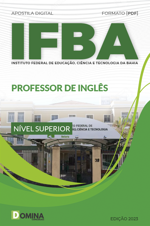 Apostila IFBA 2023 Professor Língua Estrangeira Inglês