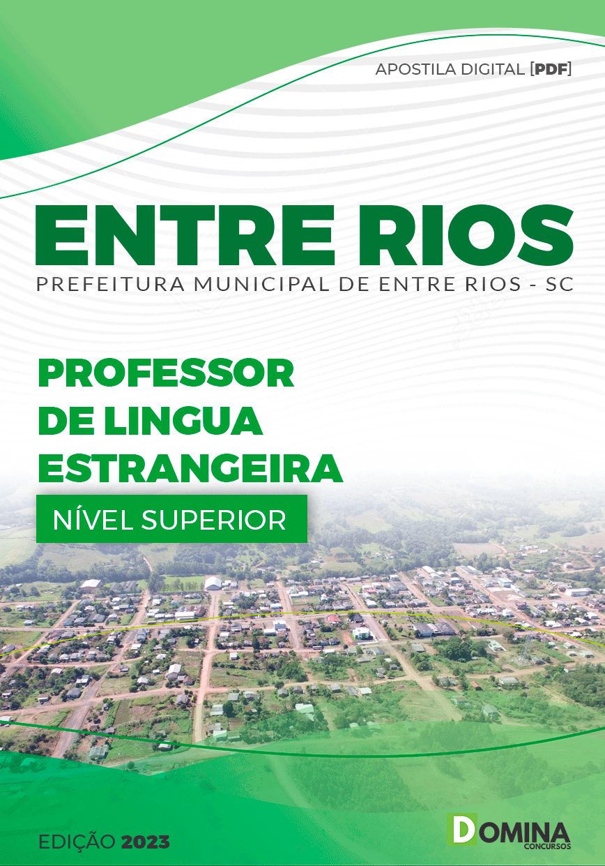 Apostila Pref de Entre Rios SC 2023 Professor Língua Estrangeira
