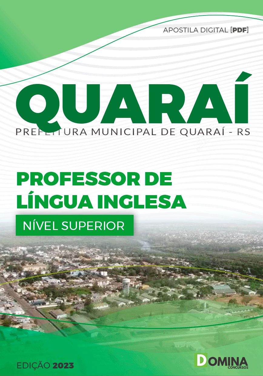 Apostila Pref Quaraí RS 2023 Professor Língua Inglesa