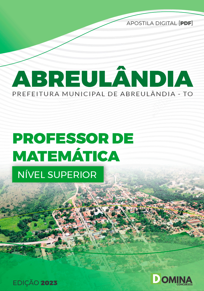 Apostila Pref Abreulândia TO 2023 Professor Matemática
