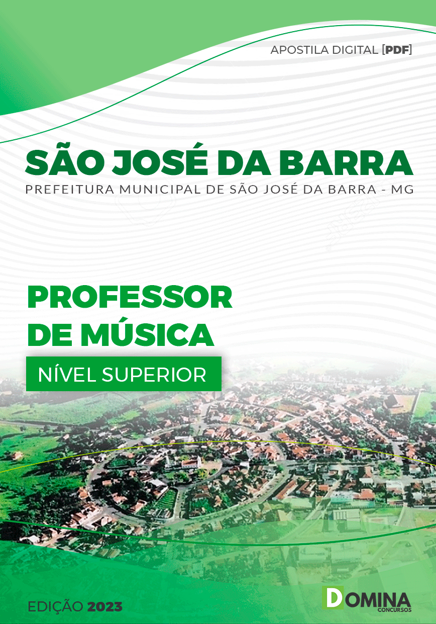 Apostila Pref São José da Barra MG 2023 Professor Música