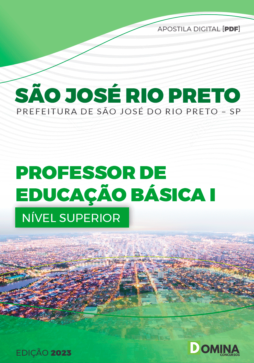 Apostila Pref São José do Rio Preto SP 2023 Professor Educação Básica I