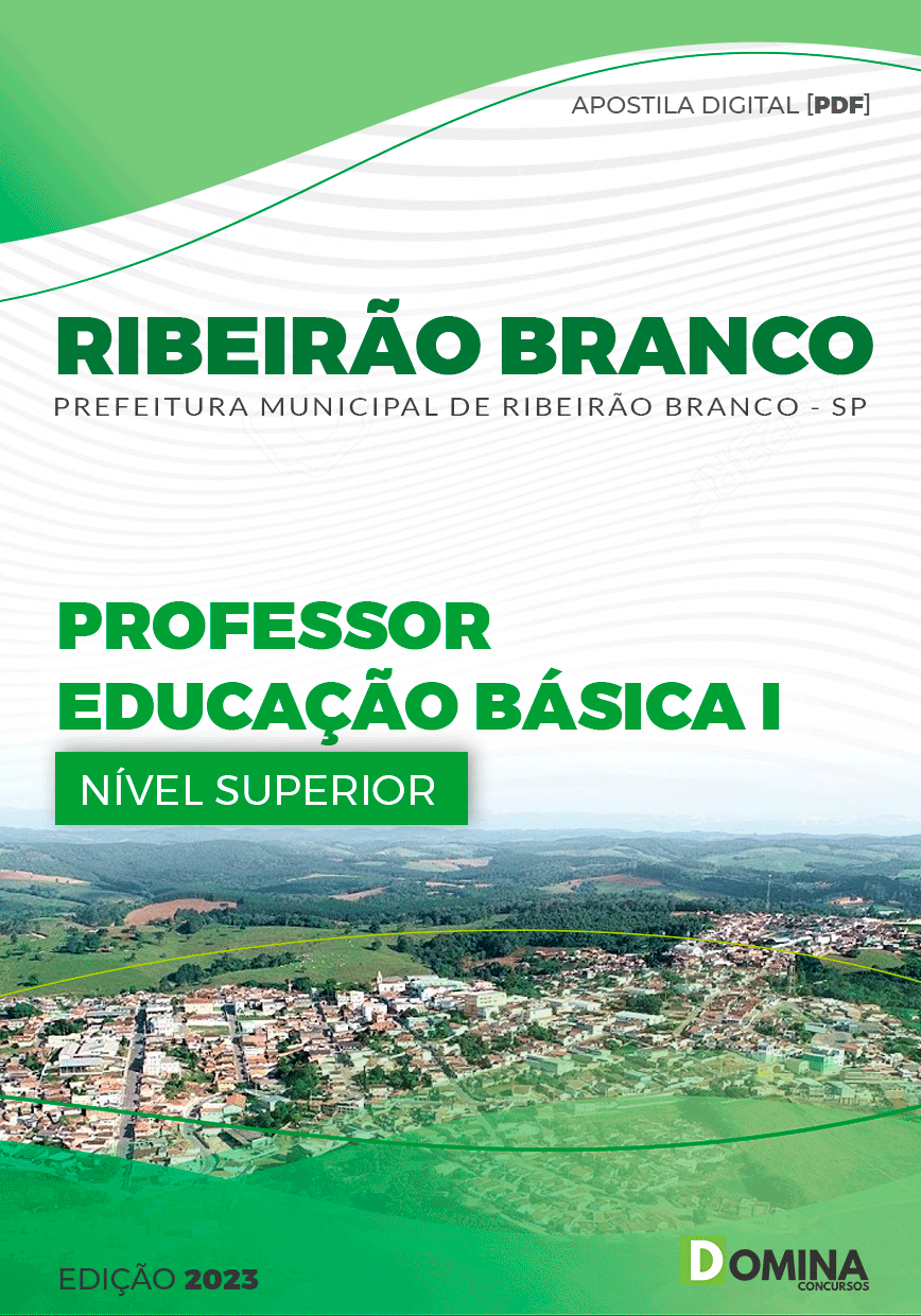 Apostila Pref Ribeirão Branco SP 2023 Professor Educação Básica I