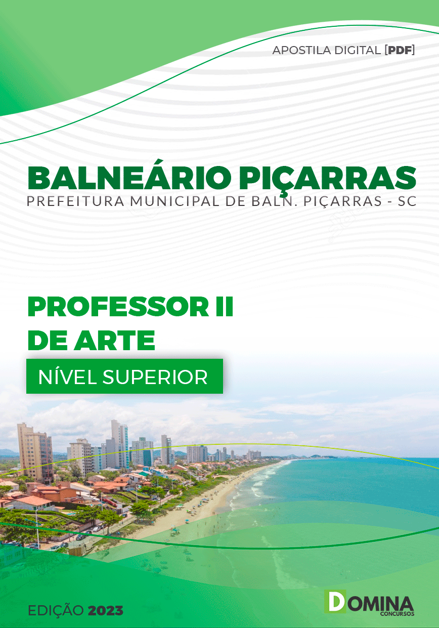Apostila Pref Balneário Piçarras SC 2023 Professor II Arte