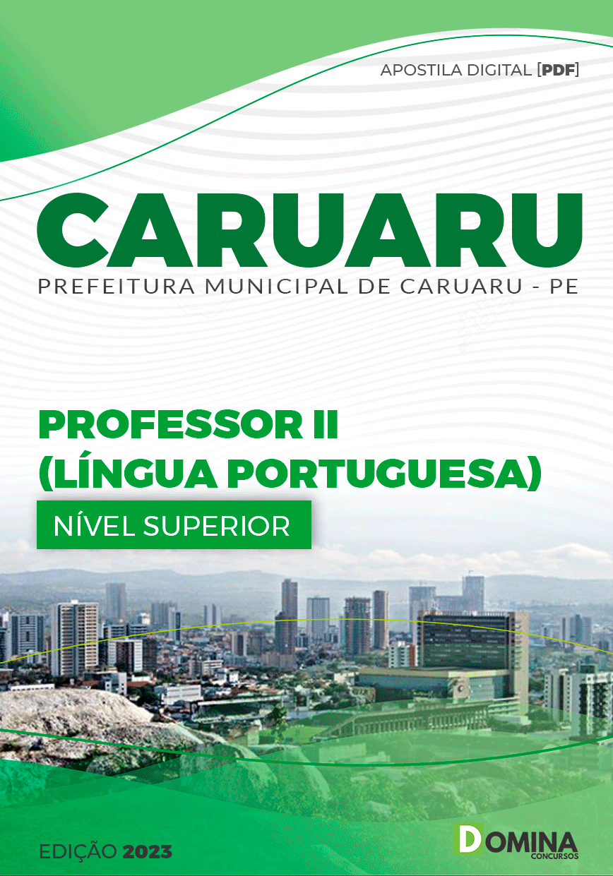 Apostila Pref Caruaru PE 2023 Professor II Língua Portuguesa