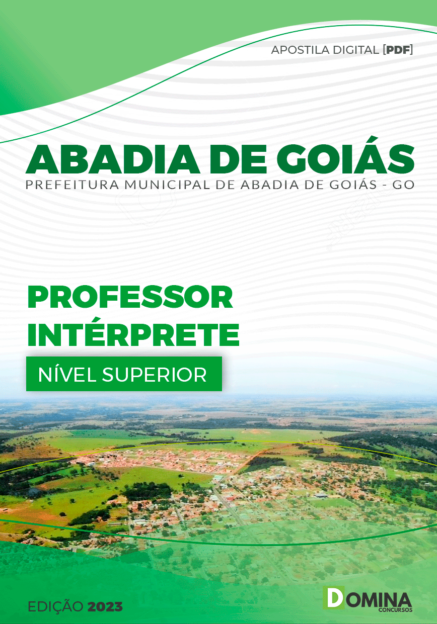 Apostila Pref Abadia GO 2023 Professor Interprete