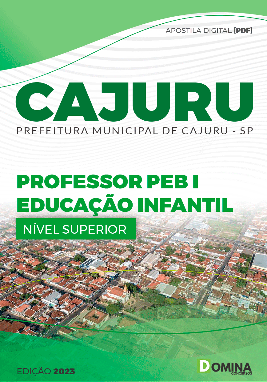 Apostila Pref Cajuru SP 2023 Professor PEB II Educação Infantil