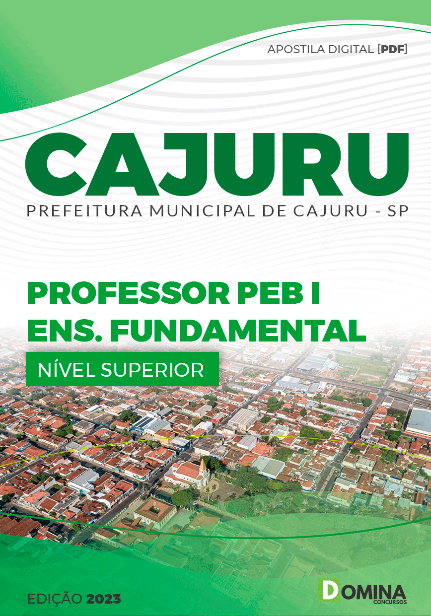 Apostila Pref Cajuru SP 2023 Professor PEB II Educação Fundamental