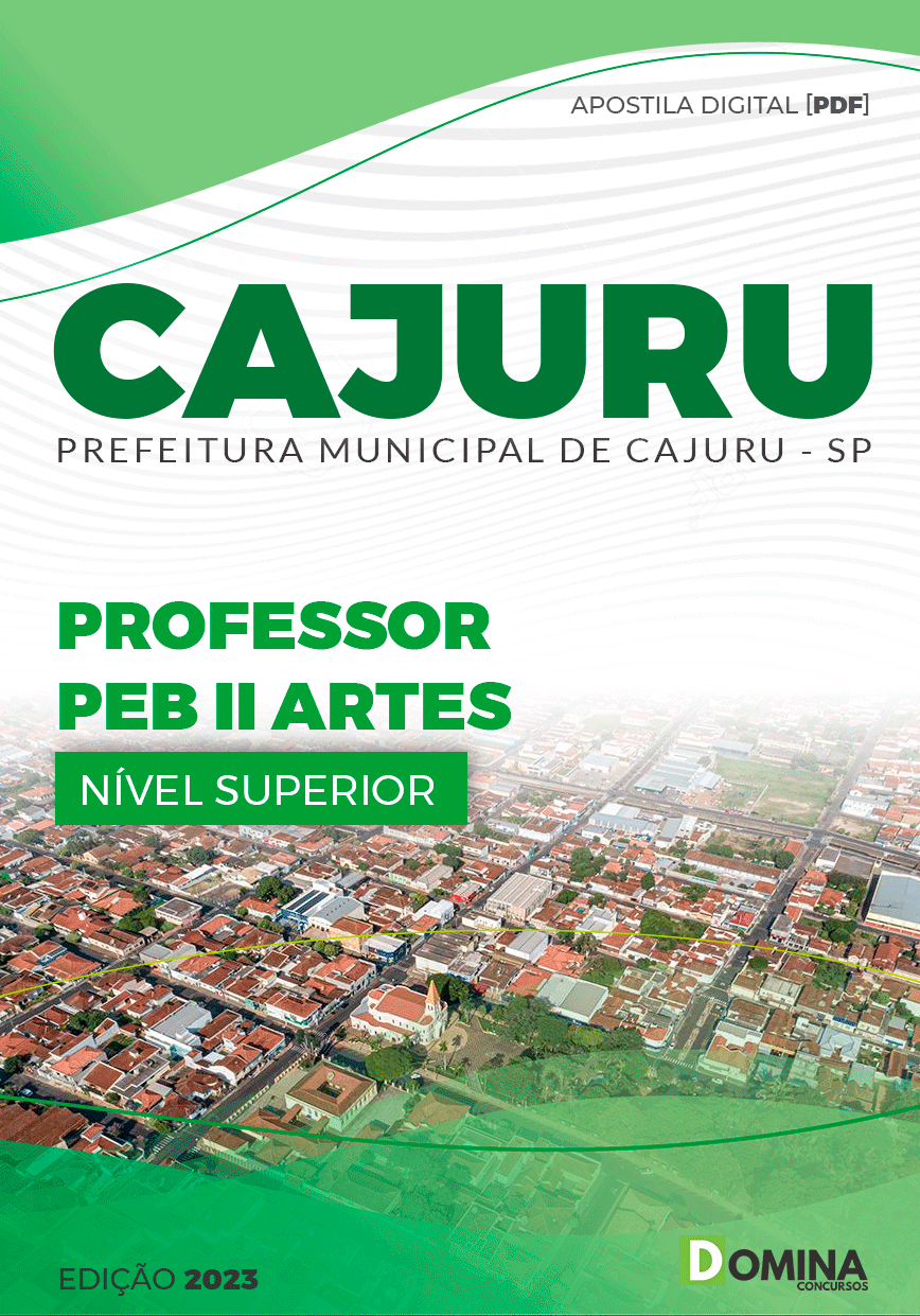 Apostila Pref Cajuru SP 2023 Professor PEB II Artes