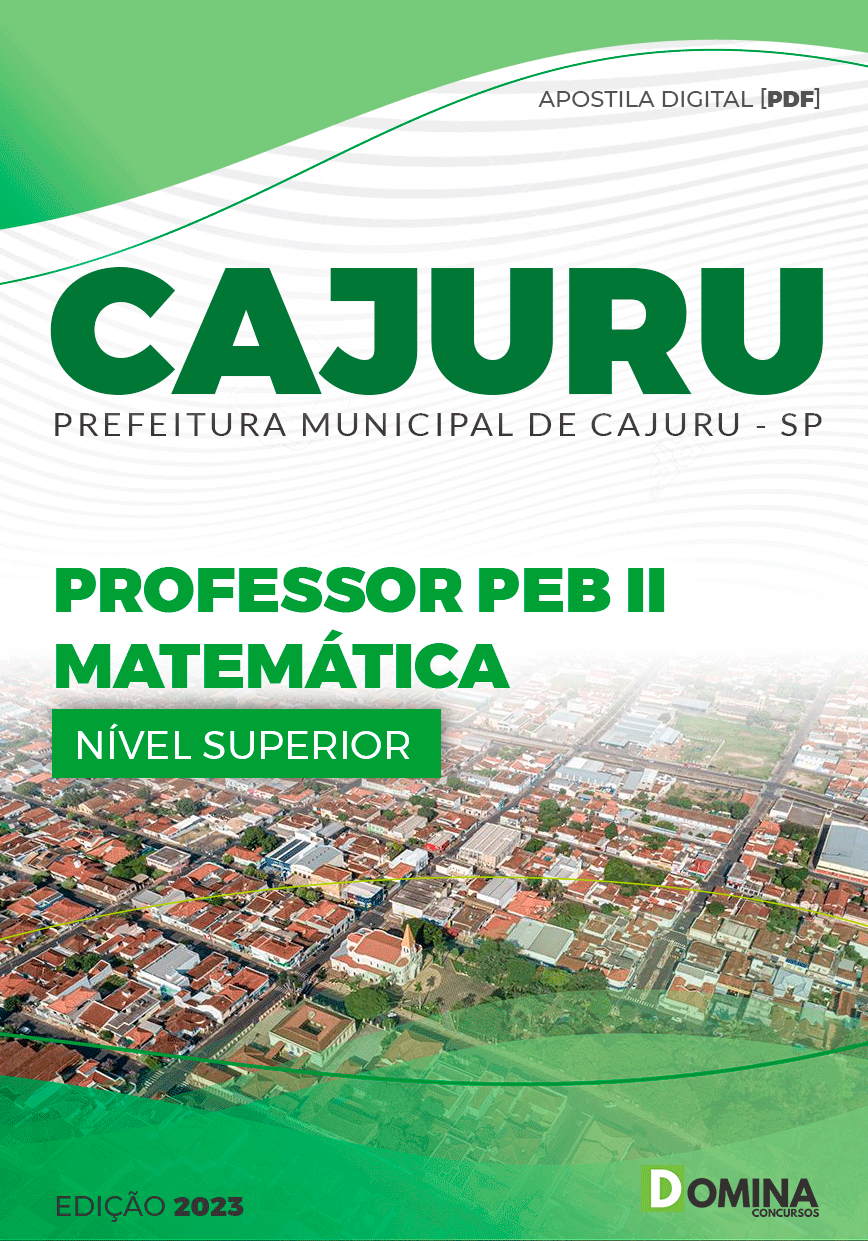 Apostila Pref Cajuru SP 2023 Professor PEB II Matemática