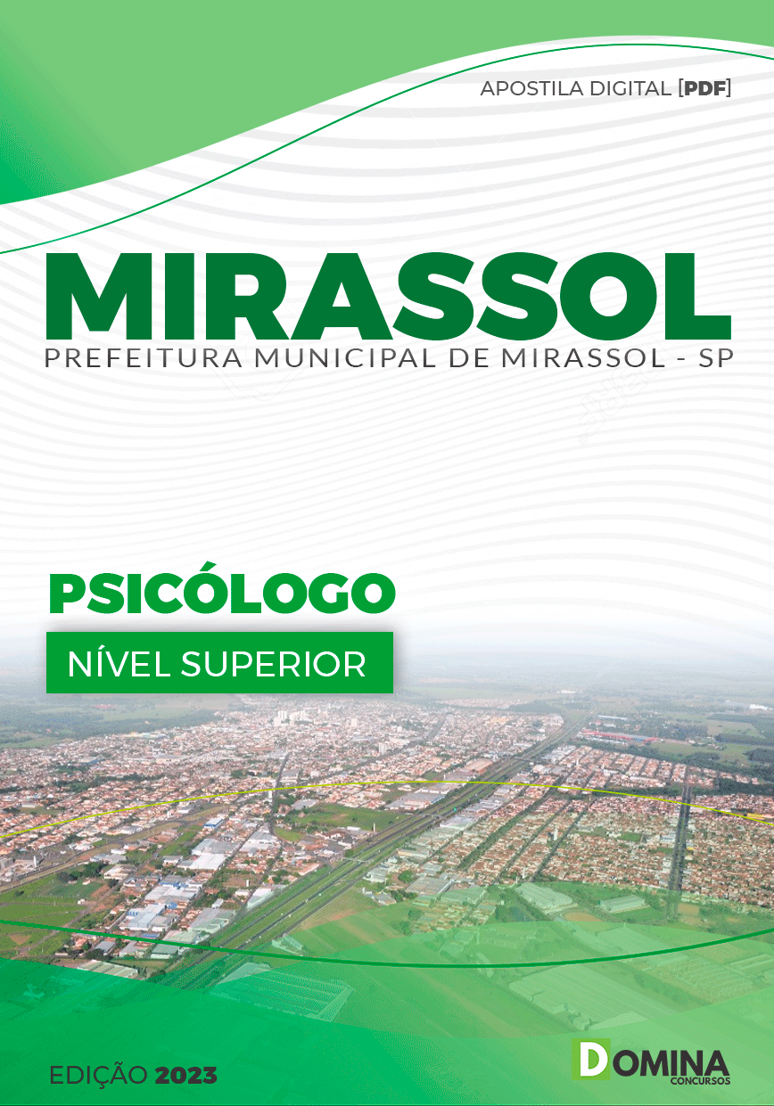 Apostila Concurso Pref Mirassol SP 2023 Psicólogo
