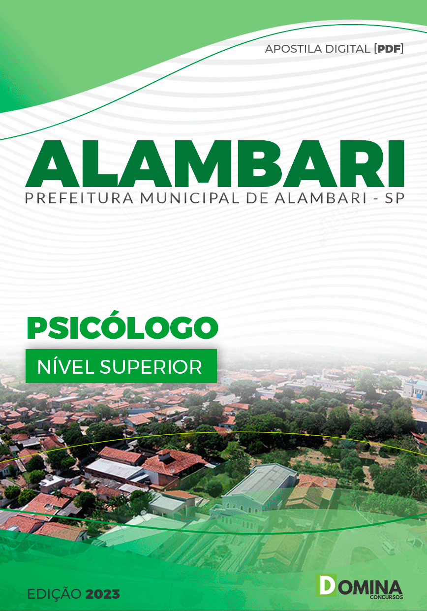 Apostila Concurso Pref Alambari SP 2023 Psicólogo